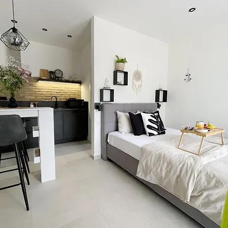 דירה Cozy With Terrace + Free Parking אופטיה